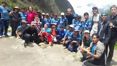 Nuestro grupo terminando el trek