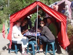 Almuerzo durante el trek